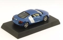miniatura Audi R8 Azul na escala 1/64 Kyosho