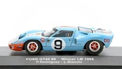Miniatura Ford GT40 #9 Gulf - Vencedor Le Mans 1968 - 1/43 IXO