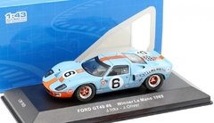 Miniatura Ford GT40 #6 Gulf - Vencedor Le Mans 1969 - 1/43 IXO