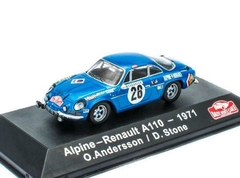 Miniatura Alpine Renault A110 1600S #28 - Rali Monte Carlo 1971 - 1/43 Atlas