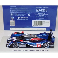 Miniatura Peugeot 908 HDi #9 LMP1 - Le Mans 2011 - 1/43 Spark