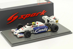 Miniatura Toleman Hart TG184 #19 F1 - Ayrton Senna - GP Mônaco 1984 - 1/43 Spark