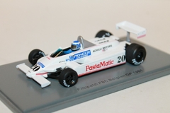 Miniatura Fittipaldi F8C Copersucar #20 F1 - K. Rosberg - GP Bélgica 1981 - 1/43 Spark