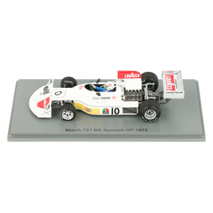 Miniatura March 751 #10 F1 - Lella Lombardi - GP Espanha 1975 - 1/43 Spark