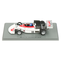 Miniatura March 751 #10 F1 - H. J. Stuck - GP Alemanha 1975 - 1/43 Spark