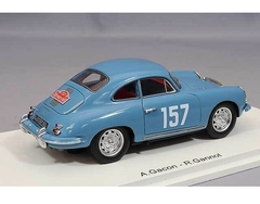 Miniatura Porsche 356 1600S #157 - Rali Monte Carlo 1960 - 1/43 Spark