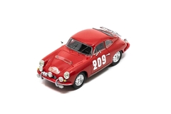 Miniatura Porsche 356B T5 1600 #209 - Rali Monte Carlo 1962 - 1/43 Spark