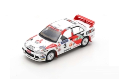 Miniatura Mitsubishi Lancer Evo III WRC #3 - R. Burns - Hong Kong Beijing 1996 - 1/43 Spark