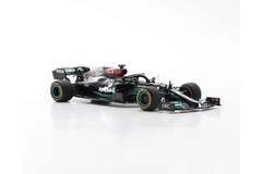 Miniatura Mercedes-Benz AMG W12 #44 F1 - 100ª Poles - L. Hamilton - GP Espanha 2021 - 1/43 Spark
