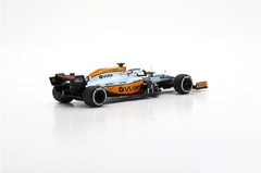 Miniatura McLaren MCL35M Gulf - D. Ricciardo - GP  Mônaco 2021 - 1/43 Spark