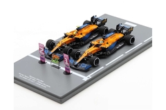 Miniatura Set McLaren MCL35M F1 - Ricciardo / Norris - GP Monza 2021 - 1/43 Spark