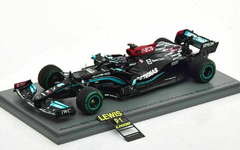 Miniatura Mercedes-Benz AMG W12 #44 F1 - 100ª Vitória - L. Hamilton - GP Rússia 2021 - 1/43 Spark