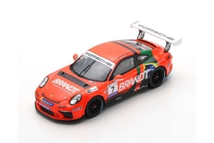 Miniatura Porsche 911 #7 GT3 Cup - Miguel Paludo - Porsche Cup Brasil 2020 - 1/43 Spark