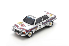 Miniatura BMW 323 E21 Gr.2 #2 Martini Racing - T. Mäkinen - Rally Du Condroz 1980 - 1/43 Spark