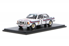 Miniatura BMW 323 E21 Gr.2 #2 Martini Racing - T. Mäkinen - Rally Du Condroz 1980 - 1/43 Spark