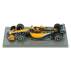 Miniatura McLaren MCL36 #4 F1 - L. Norris - GP Miami 2022 - 1/43 Spark