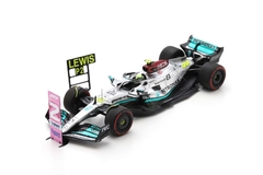 Miniatura Mercedes-Benz AMG W13 F1 #44 - L. Hamilton - GP Brasil 2022 - 1/43 Spark