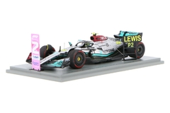 Miniatura Mercedes-Benz AMG W13 F1 #44 - L. Hamilton - GP Brasil 2022 - 1/43 Spark