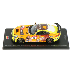 Miniatura Mercedes AMG GT4 #34 Schnitzelalm Racing - 24h Nürburgring 2021 - 1/43 Spark