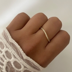 ANILLO ACERO DORADO (COD 17154)