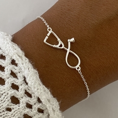 pulsera plata 17 a 20cm (cod 13162)