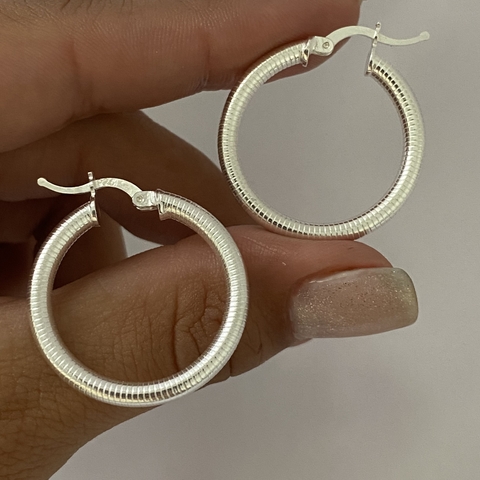 Argollas Plata 27mm Par (cod 15279)
