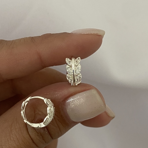 Argollas Plata 12mm (cod 16236)