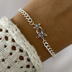 Pulsera Acero Blanco 19cm (cod 16654)