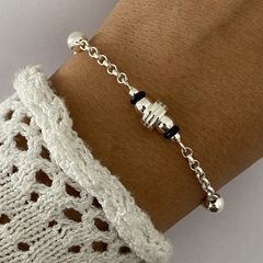 Pulsera Plata 19cm (cod 16696)