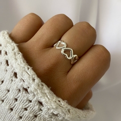 Anillo acero blanco (cod 18432)