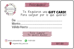 GIFT CARD - comprar online