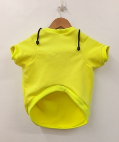 Moletom apeluciado amarelo neon - comprar online