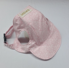 Boné para sol estampado rosa bebê - comprar online