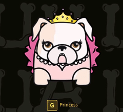 Agasalho Moletom Cor Cinza Mescla Personalizado com Nome e Mascote Bulldog Princesa - comprar online
