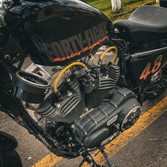 Kit Relocador de Velocímetro + Luzes + Tampa Riser - Harley Davidson Forty Eight 48 / Roadster - loja online