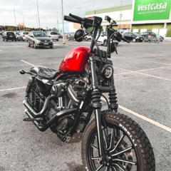 Guidão Z Bar Preto Sportster Harley Davidson - comprar online