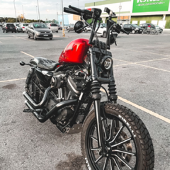 Kit Relocador de Farol M1 + Capa Mesa - Harley Davidson Sportster na internet
