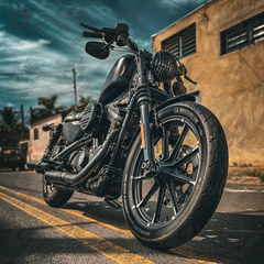 Kit Capa Bengala + Tampa Capa + Sanfona - Harley Davidson Sportster 883 Ø39mm