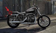 Imagem do Suporte De Fixação Do Banco - Harley Davidson Sportster 883r Xl Iron até 2015