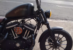 Suporte Relocador De Farol M1 Cromado - Harley Davidson Sportster 883 R / Iron na internet