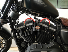 Cabos De Vela 8mm Para Relocador De Bobina - Harley Davidson Sportster - Guerra Custom Design