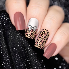 PL07 Animal print com laço