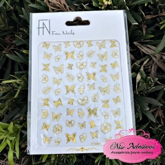 Adesivos auto-colantes nail art sticker Borboleta Holográfica - loja online