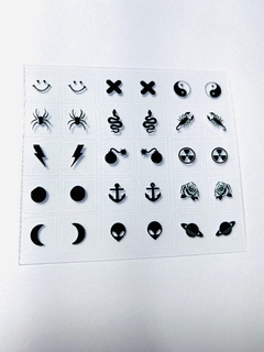 Mini Cartelão adesivos masculinos e simbolos REF.MC21 - comprar online