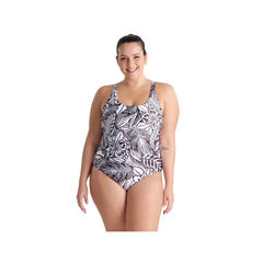 ENTERIZA NATACIÓN ARENA TROPICAL MUJER PLUS MAXLIFE ECO BLACK MULTI (510)