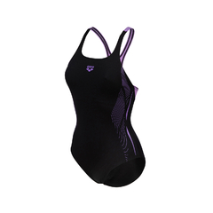 ENTERIZA ARENA SWIM PRO GRAPHIC MAXLIFE ECO MUJER BLACK LAVANDA (590) - comprar online