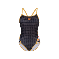 Imagen de ENTERIZA NATACIÓN ARENA 50TH SUPERFLY MUJER MAXLIFE ECO BLACK MULTI GOLD (503)