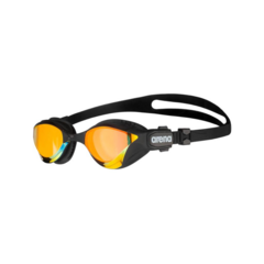 ANTIPARRAS ARENA COBRA TRI SWIPE MIRROR TRIATLÓN YELLOW COOPER BLACK 355 - CLEAR MIRROR LENSES - IDEAL FOR INDOOR