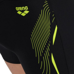 MALLA BOXER NATACIÓN ARENA SWIM GRAPHIC HOMBRE MAXLIFE ECO BLACK SOFT GREEN (560) - SOLO NATACIÓN