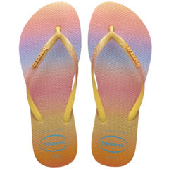 OJOTAS HAVAIANAS SLIM GRADIENT MUJER VARIAS AMARELO LIMAO (7598)